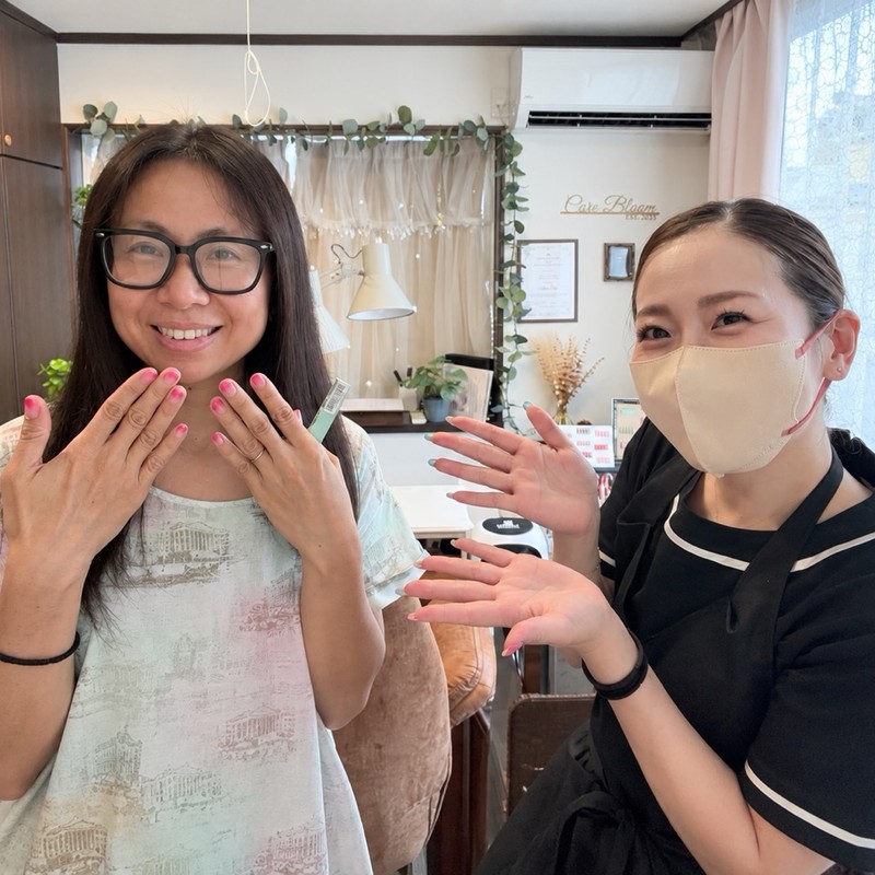 立川市 Care Bloom お客様の声1 CHIE様 40代 ご来店時の様子